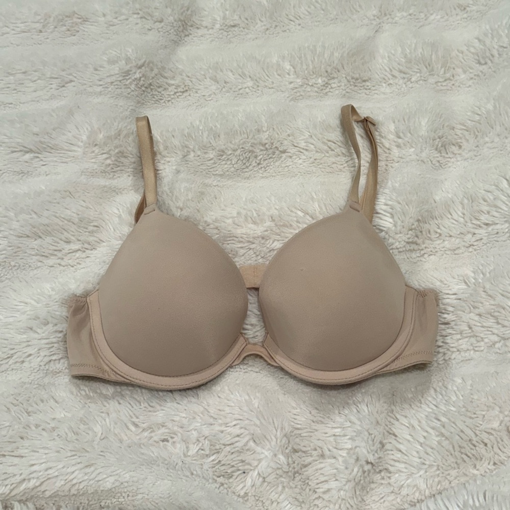 Beige VS Pink Push Up Bra